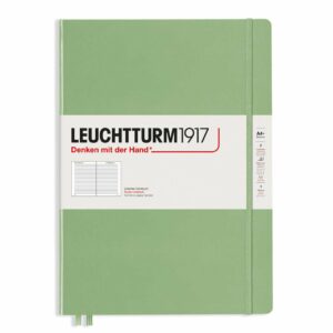 LEUCHTTURM1917 Notizbuch Master Slim liniert Hardcover A4+ salbei