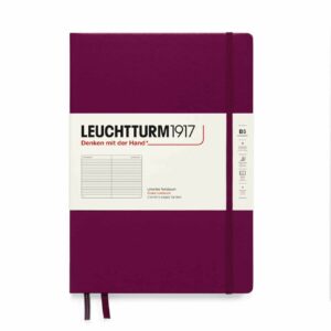 LEUCHTTURM1917 Notizbuch Composition liniert Hardcover B5 port red