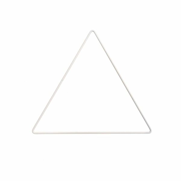 Rico Design Metallring Dreieck weiß 20cm