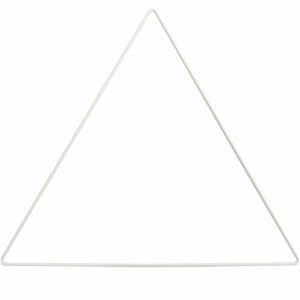 Rico Design Metallring Dreieck weiß 30cm