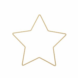 Rico Design Metallring Stern gold 21x20cm