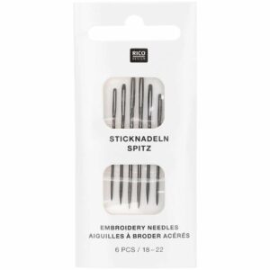 Rico Design Sticknadeln spitz 18-22 6 Stück