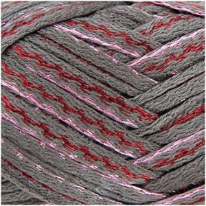 Rico Design Creative Can Can Glitz 150g 45m grau/pink