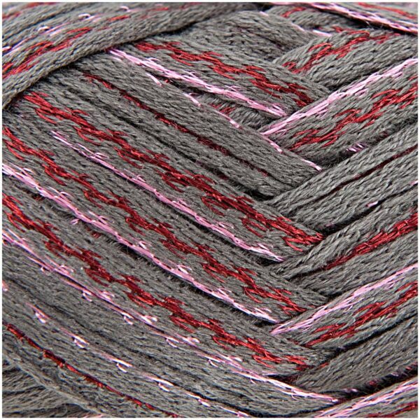 Rico Design Creative Can Can Glitz 150g 45m grau/pink