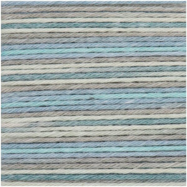 Rico Design Baby Cotton Soft Print dk 50g 125m grau/türkis
