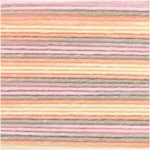 Rico Design Baby Cotton Soft Print dk 50g 125m rose-oliv