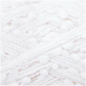 Rico Design Creative Loopy Pompon 100g 25m creme/weiß