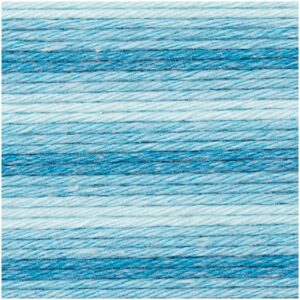Rico Design Essentials Cotton soft print dk 50g 125m blau Mix