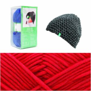 Rico Design Häkelset Mütze Wild Wild Wool uni rot