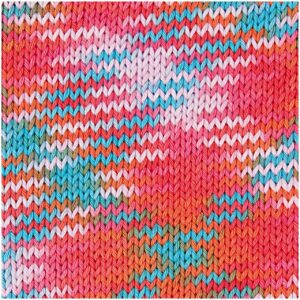 Rico Design Creative Cotton Print aran 50g 85m rot-blau Mix