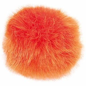 Rico Design Kunstfellbommel 10cm orange