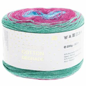 Rico Design Creative Cotton dégradé 200g 800m multicolor