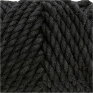 Rico Design Creative Cotton Cord Makramee-Garn 130g 25m schwarz