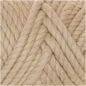 Rico Design Creative Cotton Cord Makramee-Garn 130g 25m hellbraun