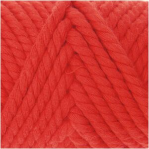 Rico Design Creative Cotton Cord Makramee-Garn 130g 25m rot