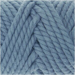 Rico Design Creative Cotton Cord Makramee-Garn 130g 25m blau