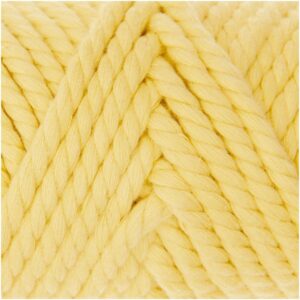 Rico Design Creative Cotton Cord Makramee-Garn 130g 25m pastellgelb