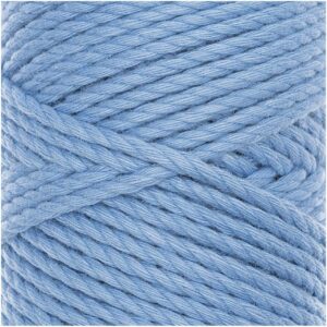 Rico Design Creative Cotton Cord skinny Makramee-Garn 190g 55m blau