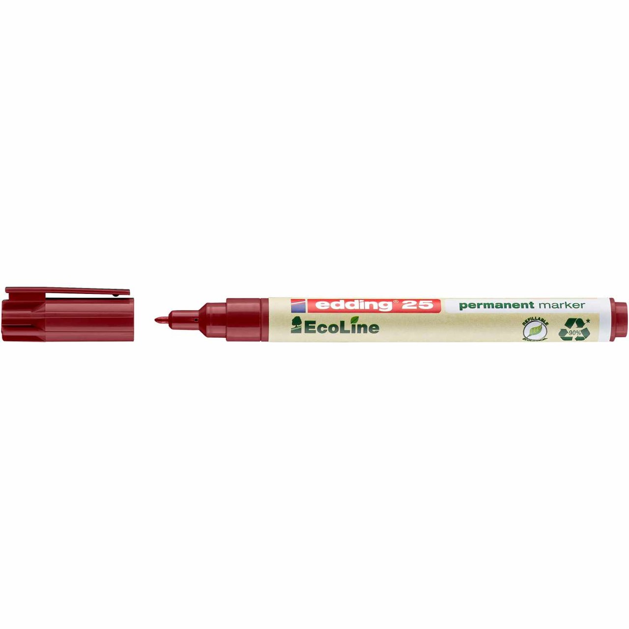 edding 25 EcoLine Permanentmarker 1mm rot