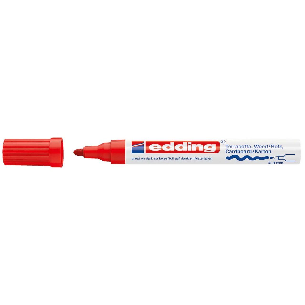 edding 4000 Dekomarker 2-4mm rot