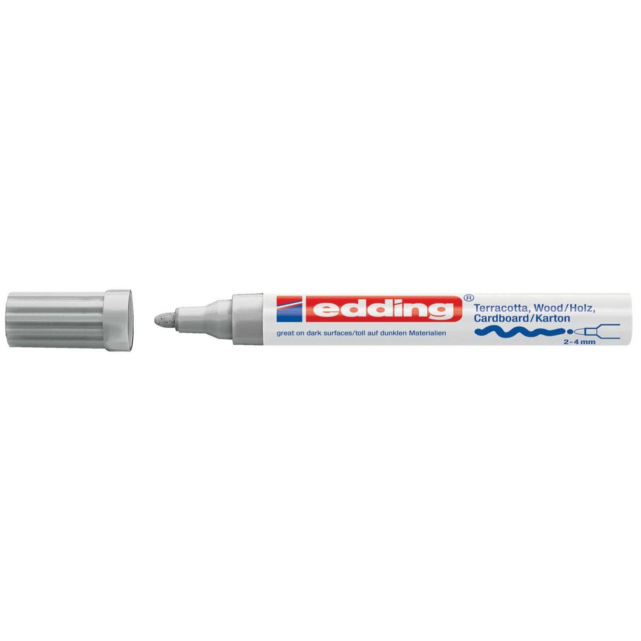 edding 4000 Dekomarker 2-4mm silber