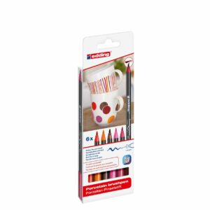 edding 4200/6 S porcelain brushpen warm colours