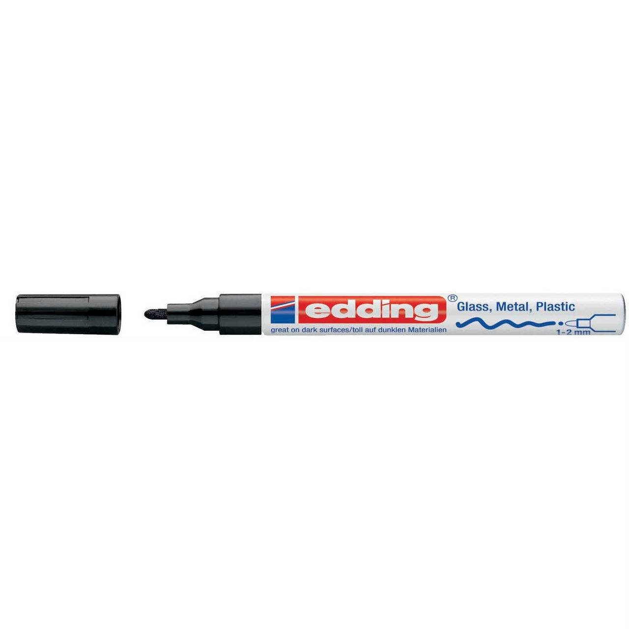 edding 751 Glanzlack-Marker 1-2mm schwarz