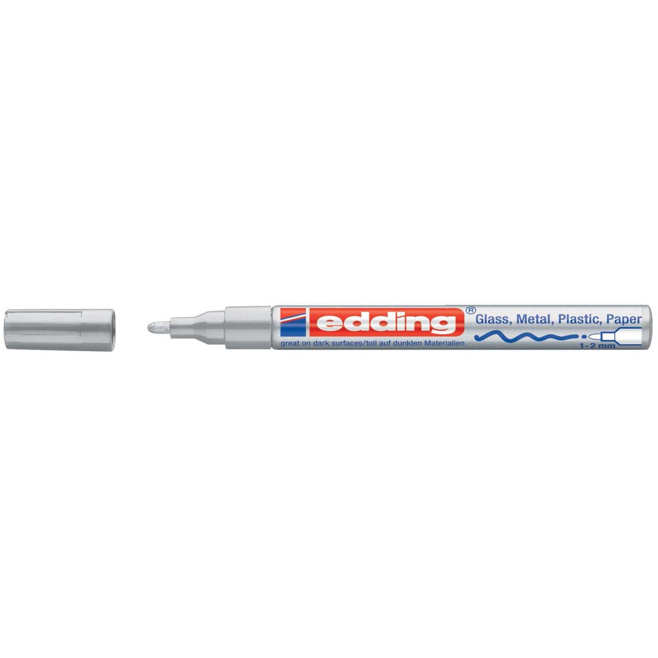 edding 751 Glanzlack-Marker 1-2mm silber