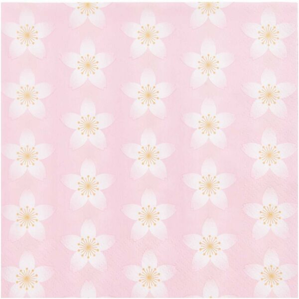 YEY! Let's Party Servietten Kirschblüten rosa 33x33cm 20 Stück