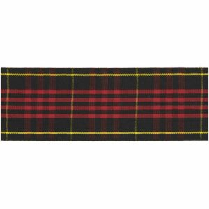 Paper Poetry Karoband schwarz-rot-gelb 38mm 3m