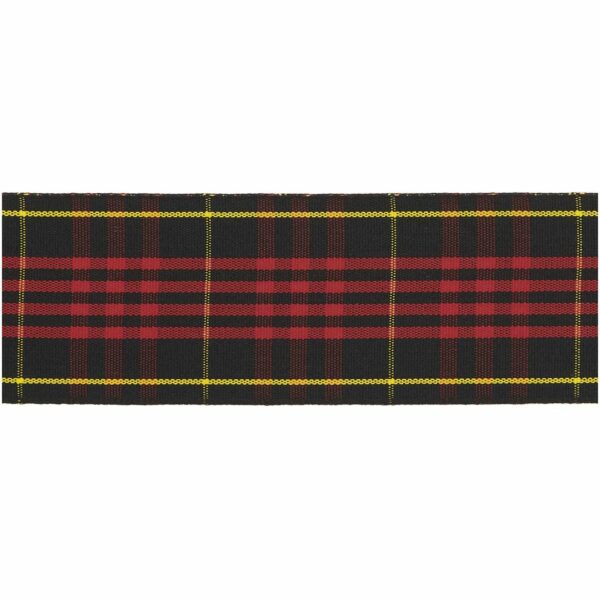Paper Poetry Karoband schwarz-rot-gelb 38mm 3m