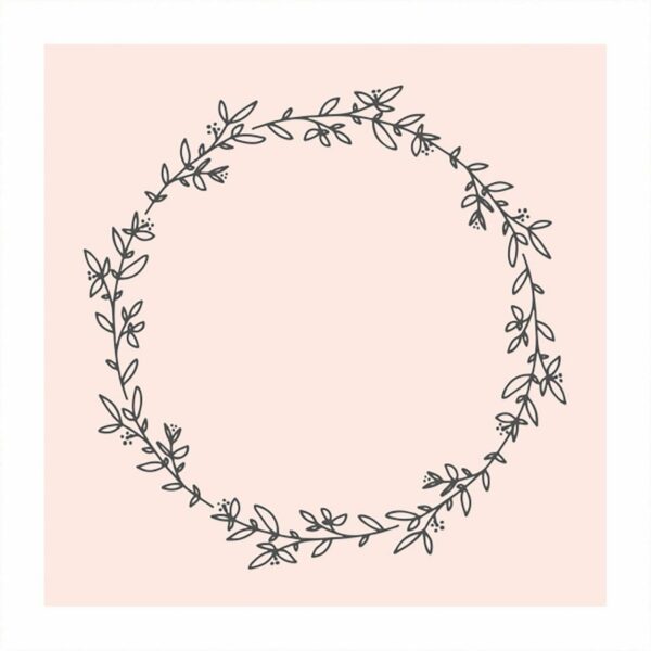May&Berry Stempel Kranz nude 45x45mm
