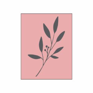May&Berry Stempel Zweig rosa 35x45mm