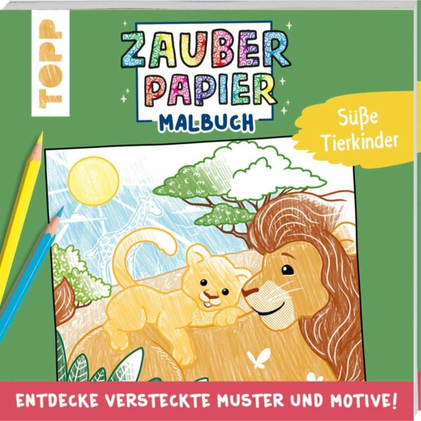 TOPP Zauberpapier Malbuch Süße Tierkinder