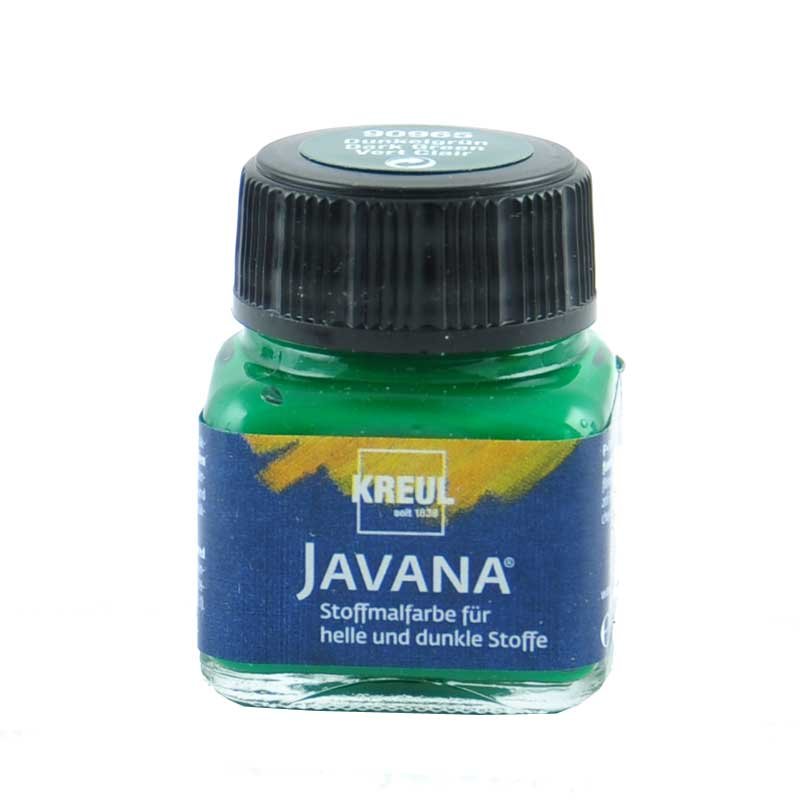 KREUL Javana Stoffmalfarbe helle und dunkle Stoffe 20ml dunkelgrün