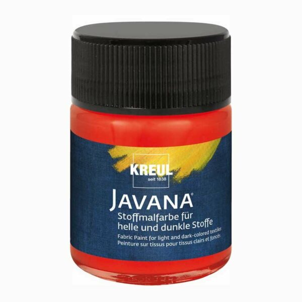 KREUL Javana Stoffmalfarbe helle und dunkle Stoffe 50ml rot