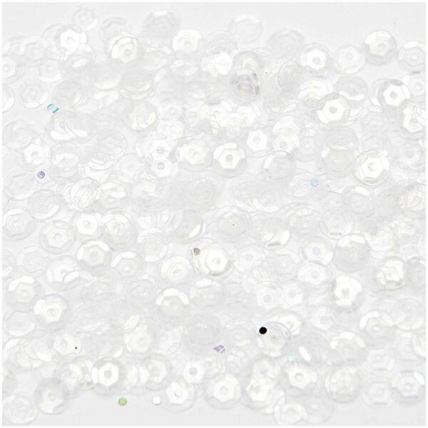 Rico Design Paillettenschüssel 7mm 6g transparent