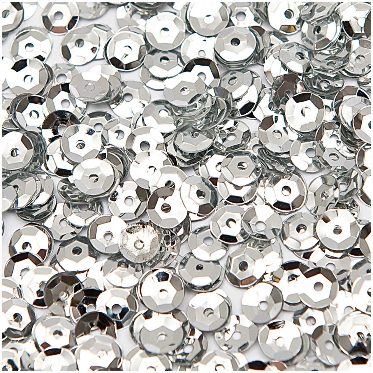 Rico Design Paillettenschüssel 7mm 6g silber