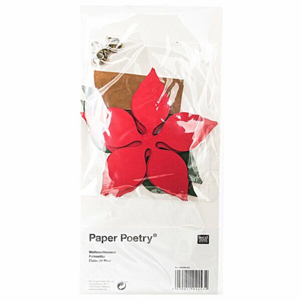 Paper Poetry Bastelset Weihnachtssterne 15x31cm 16 Stück