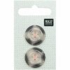 Rico Design Knopf beige-grau 2