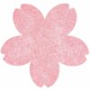Ohhh! Lovely! Filz Untersetzer Kirschblüten rosa Glitzer 15x15cm 6 Stück