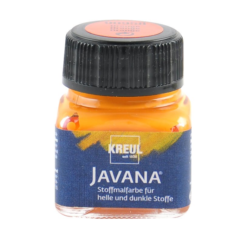 KREUL Javana Stoffmalfarbe helle und dunkle Stoffe 20ml orange