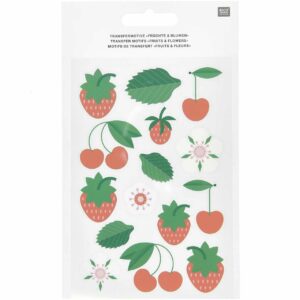 Rico Design Transfermotiv Früchte & Blumen 10 Stück