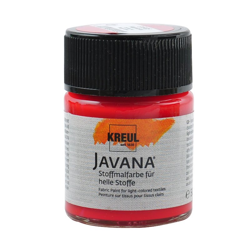 KREUL Javana Stoffmalfarbe für helle Stoffe 50ml karminrot