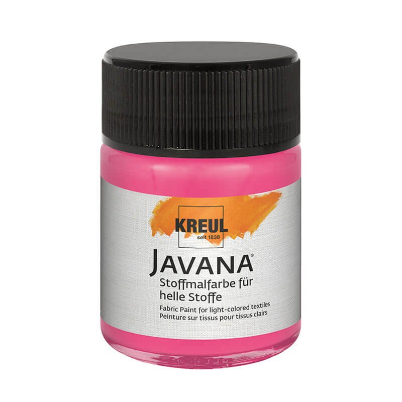 KREUL Javana Stoffmalfarbe für helle Stoffe 50ml pink