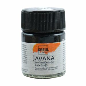 KREUL Javana Stoffmalfarbe für helle Stoffe 50ml schwarz