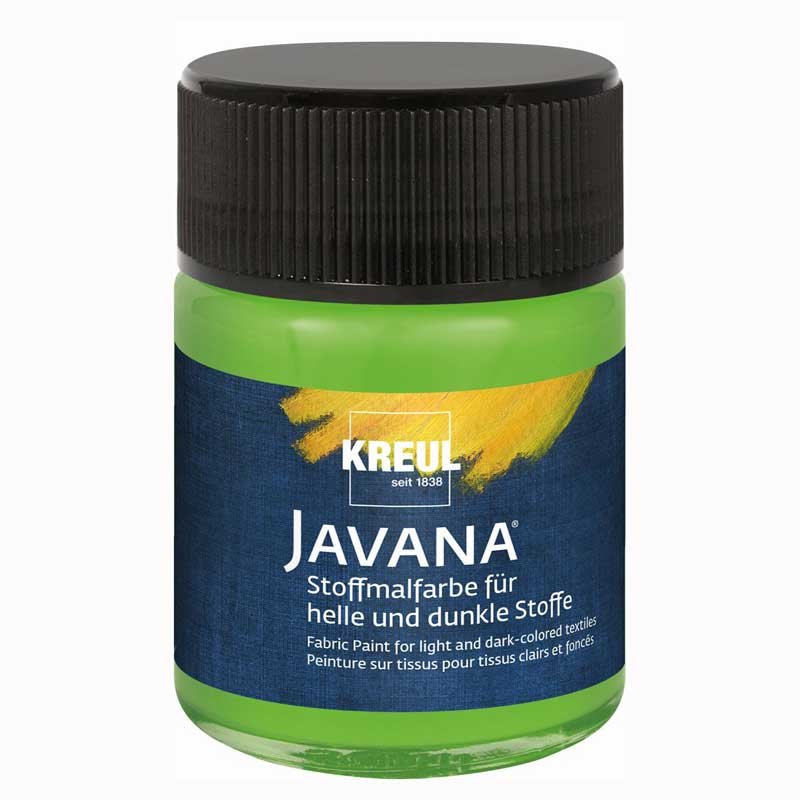 KREUL Javana Stoffmalfarbe helle und dunkle Stoffe 50ml blattgrün