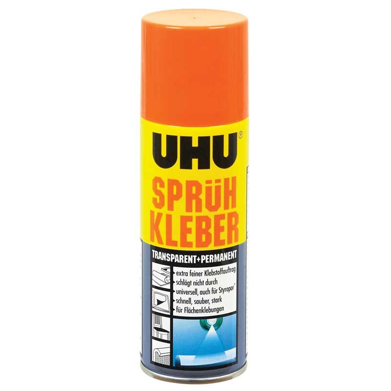 UHU Sprühkleber permanent transparent 200ml