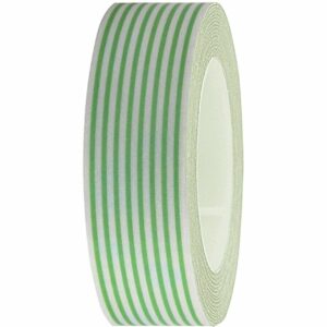 Rico Design Tape weiß-grün gestreift 15mm 10m