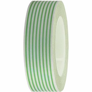 Rico Design Tape weiß-grün gestreift 15mm 10m